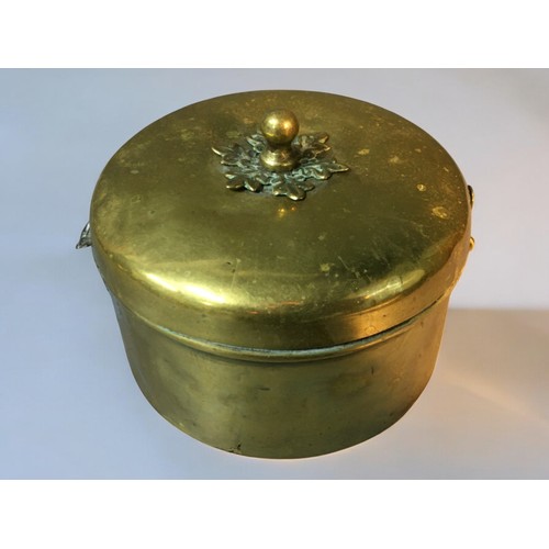 85 - Middle Eastern 19th Century Copper Spice Box, Middle Eastern and other Brass containers etc