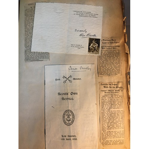 256 - Baden Powell Signed Letter - The Derwent Scrap Book - Containing A Hand written Signed Letter from B... 