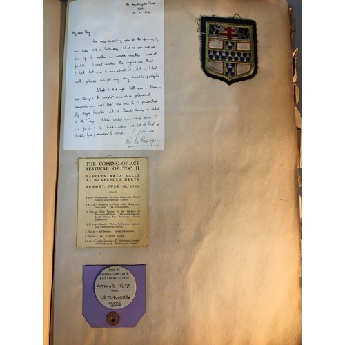 256 - Baden Powell Signed Letter - The Derwent Scrap Book - Containing A Hand written Signed Letter from B... 