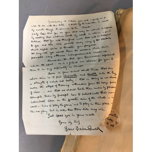 256 - Baden Powell Signed Letter - The Derwent Scrap Book - Containing A Hand written Signed Letter from B... 