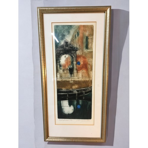 308 - Jenny Sanders - Signed Limited Edition Colored Etching 