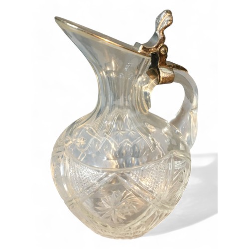 60 - 19th Century and Later Glass Wares -  Silver plate Mounted Whiskey Noggin, Art Deco Glass Pumpkin Fo... 