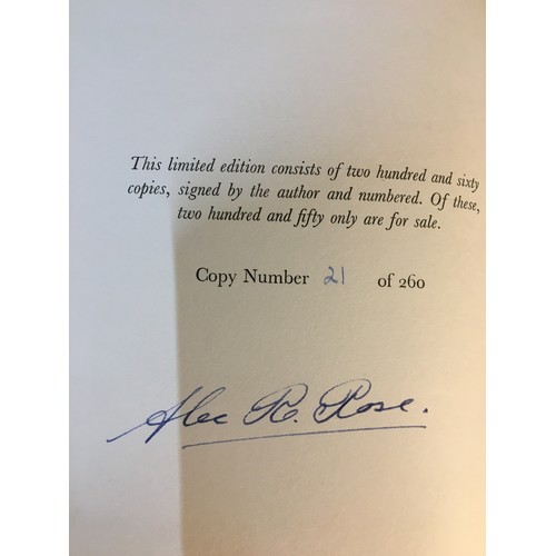 259 - First Ltd Edition Author Signed 21/260 