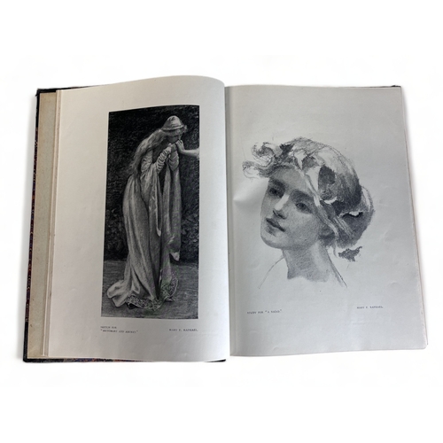 284 - A COLLECTION OF FOUR ANTIQUE ART REFERENCE BOOKS.
Including two copies of 'The art Journal', 'The Ar... 