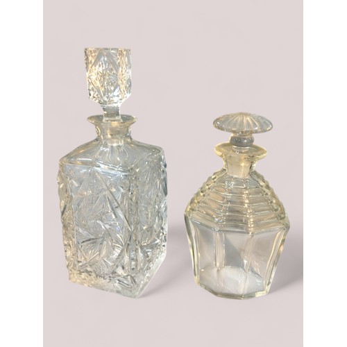 68 - 19th Century and Later Crystal Glass Cut Decanters x 5.