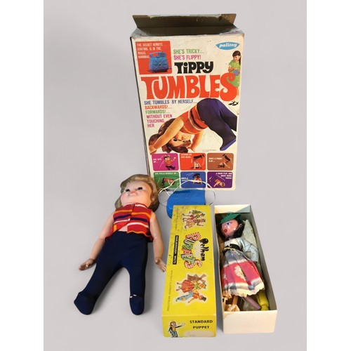 77 - Vintage Palitoy Tippy Tumbles Doll and a Vintage Pelham Puppet 