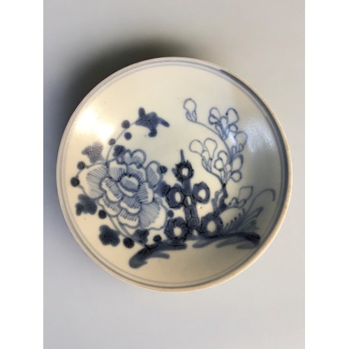 104 - Tek Sing Wreck Chinese Blue and White Dish Peony Spray and Bee Pattern, Blue and White Magnolia Dish... 