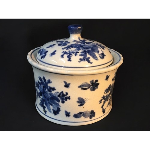 104 - Tek Sing Wreck Chinese Blue and White Dish Peony Spray and Bee Pattern, Blue and White Magnolia Dish... 