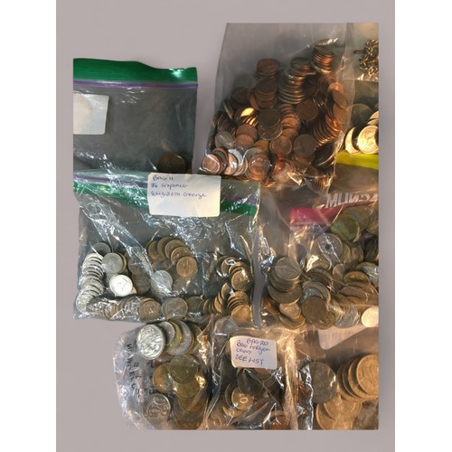 50 - Large Collection of English, Foreign Coins and Notes Pre Decimal and Later. To include Roman, 1910 R... 