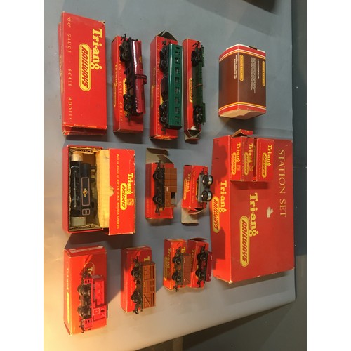 72A - Vintage Triang Railways Collection to include Loco's, Station Set, Hornby R914 Controller,, Carriage... 