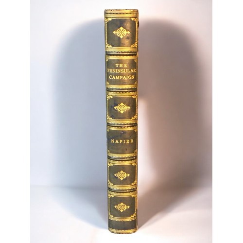 281 - 1897 A Narrative of the Peninsular Campaign by William T Dobson. Full leather and Gilt binding.