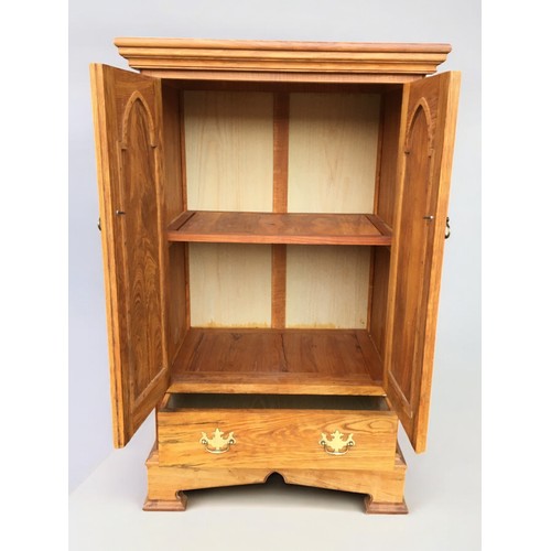 418 - Hand Crafted Honey Oak Cabinet of Nice Proportions for Modern Living. Having cupboard over Single Dr... 