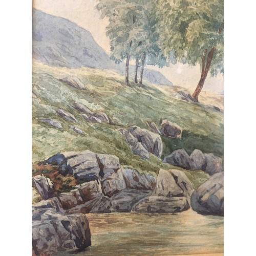 328 - Well Executed Victorian Watercolour Monogrammed and Dated 86, and another Well Executed Watercolour ... 