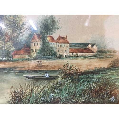 328 - Well Executed Victorian Watercolour Monogrammed and Dated 86, and another Well Executed Watercolour ... 