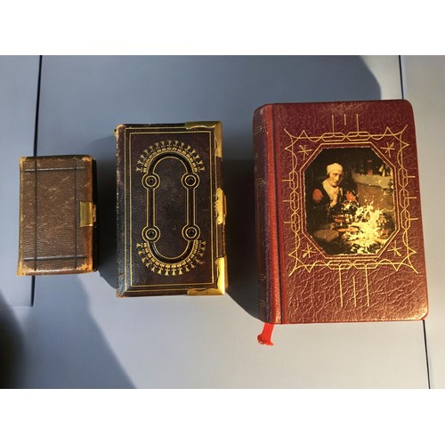 270 - Leather and Brass Bound Clasp Prayer Books, a Collection of Children's and other Books 19th Century ... 