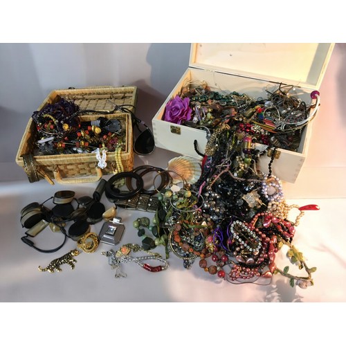 172 - Large Selection of Costume Jewellery. In 2 Boxes Vintage and Later.