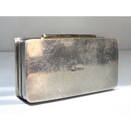 591 - A sterling silver & hand painted enamel pill box, together with a Victorian silver mounted horn ... 