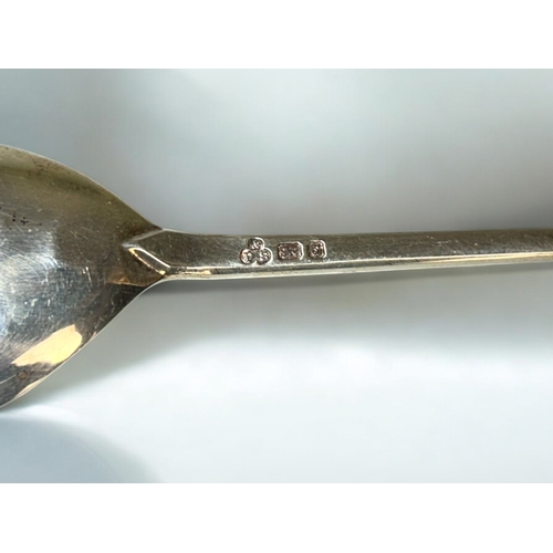 592 - Two Silver Payne & son spoons.Includes seal top floral example and another 'Owl' handled example... 