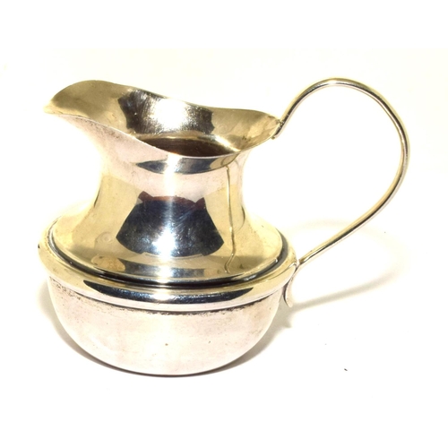 119 - Silver fully hallmarked cream jug 83g 8cm tall