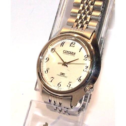 351 - Vintage Citizen Tuning Fork Hi-sonic gents watch, 3721 calibre, working at time of listing