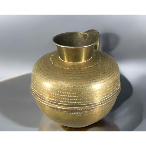 600 - Early 20th Century Large Middle eastern Single Handled Water Carrier/Ewer.H 30cm