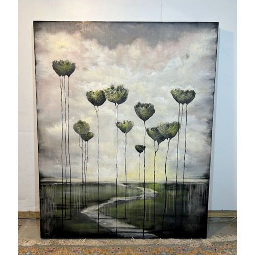 175A - Anna Pales, Chicago based artist.Media: Acrylic Resin on Panel.Contemporary still life scene.approx ... 