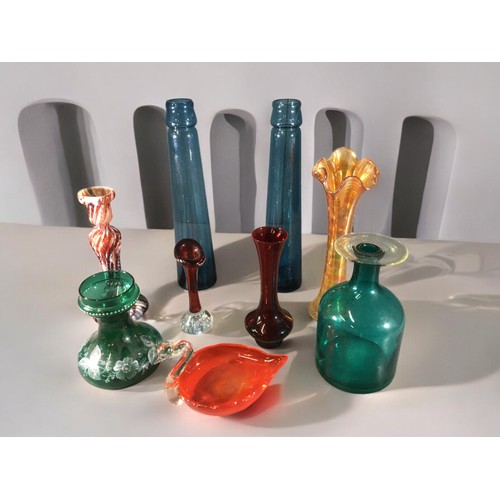 312 - Early 20th Century and Later Glass. Mostly Hand Blown to include Swedish Art Glass, Carnival glass e... 