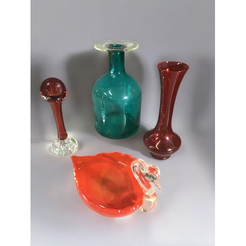 312 - Early 20th Century and Later Glass. Mostly Hand Blown to include Swedish Art Glass, Carnival glass e... 