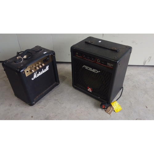 121 - Marshall MG15DFX guitar amplifier and Peavey MicroBass amp have rugged builds.