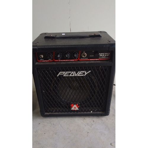 121 - Marshall MG15DFX guitar amplifier and Peavey MicroBass amp have rugged builds.