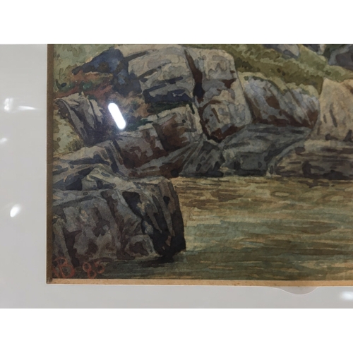 150 - Well Executed Victorian Watercolour Monogrammed and Dated 86, and another Well Executed Watercolour ... 