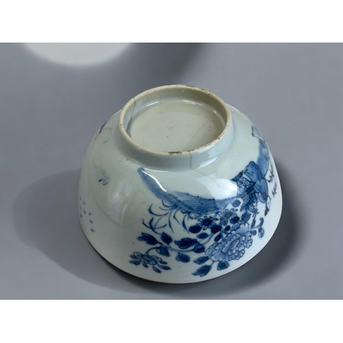 179 - A Chinese blue & white porcelain dish. Yongzheng period (1722-35). Decorated with Deer & bat... 