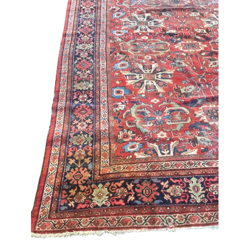 189B - Very Large Antique Turkman Quizilbash Style Rug circa 1900-20. L 370cm x  W 275cm approx.