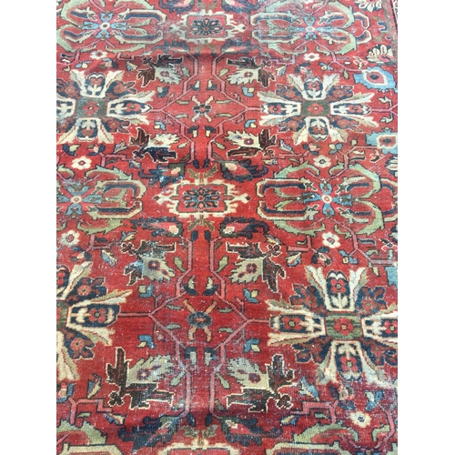 189B - Very Large Antique Turkman Quizilbash Style Rug circa 1900-20. L 370cm x  W 275cm approx.