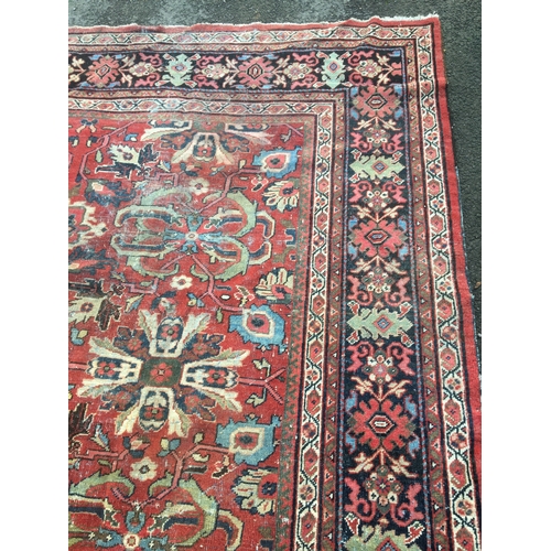 189B - Very Large Antique Turkman Quizilbash Style Rug circa 1900-20. L 370cm x  W 275cm approx.