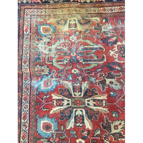 189B - Very Large Antique Turkman Quizilbash Style Rug circa 1900-20. L 370cm x  W 275cm approx.