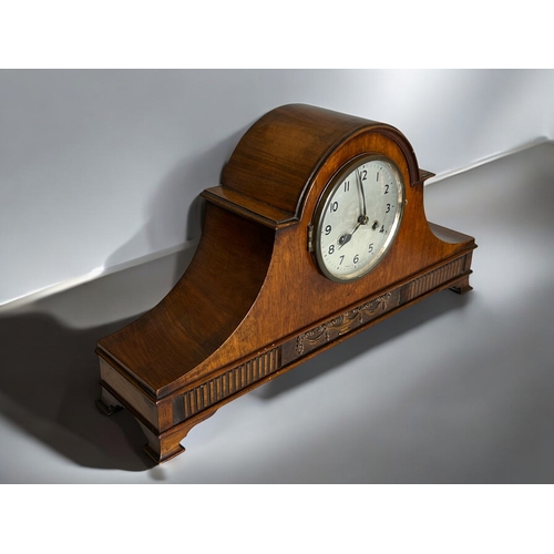 192 - A large Junghans 'Napoleon Hat' mantle clock. 55 x 27cmAF