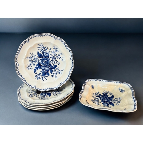 325 - A collection of 19th century English ceramics. Including Booths 'Pine Cone' pattern plates & dis... 