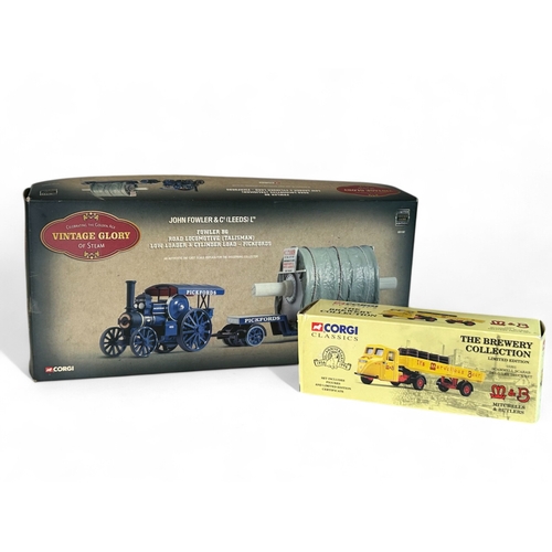 260A - A boxed Corgi Vintage Glory 80102 Fowler B6 road locomotive. Together with a boxed Corgi 'The Brewer... 