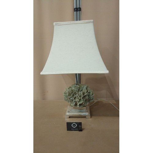 26 - A Large Coral Lamp in Good Condition.