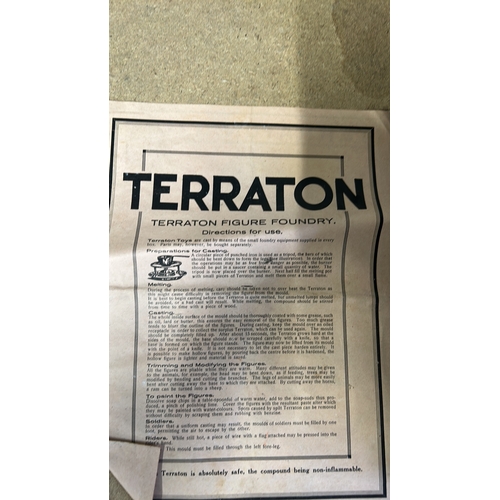 73 - TERRATON; a German diecast model kit with a boxed Animal mould and unmarked metal moulds.