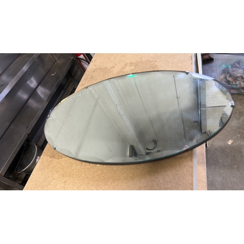 74 - Large Vintage Bevelled Mirror