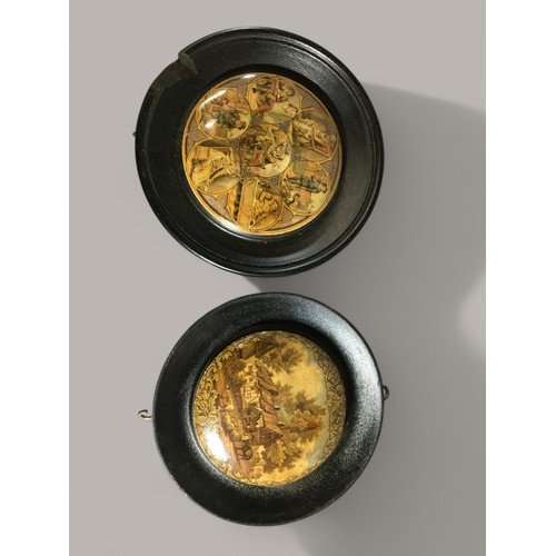 79 - Pratt Ware 12 x Framed Pratt Ware Lids. Varying Designs and Subjects to include Little Red Riding Ho... 