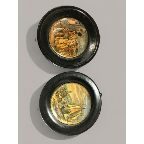 79 - Pratt Ware 12 x Framed Pratt Ware Lids. Varying Designs and Subjects to include Little Red Riding Ho... 