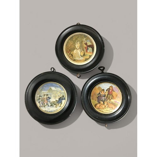 79 - Pratt Ware 12 x Framed Pratt Ware Lids. Varying Designs and Subjects to include Little Red Riding Ho... 