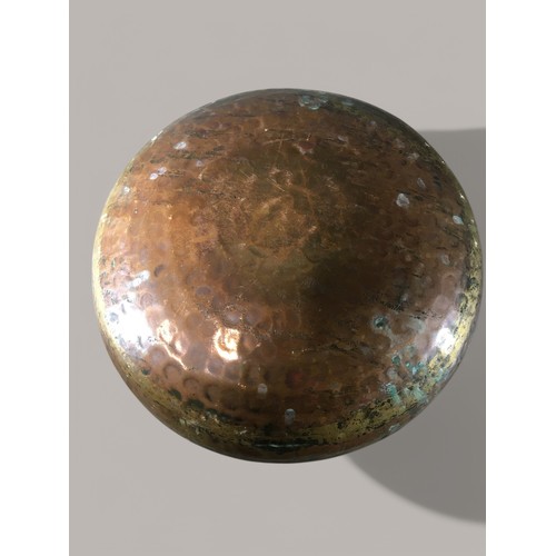 82 - Good Sized 19th Century Middle Eastern Copper Cooking Vessels.Largest 25cm Tall x 28cm Dia