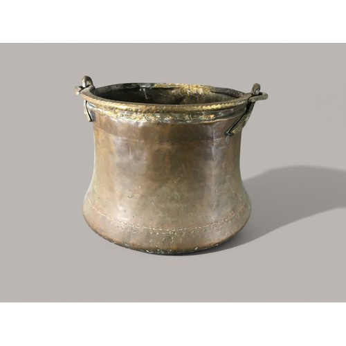 82 - Good Sized 19th Century Middle Eastern Copper Cooking Vessels.Largest 25cm Tall x 28cm Dia