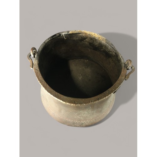 82 - Good Sized 19th Century Middle Eastern Copper Cooking Vessels.Largest 25cm Tall x 28cm Dia