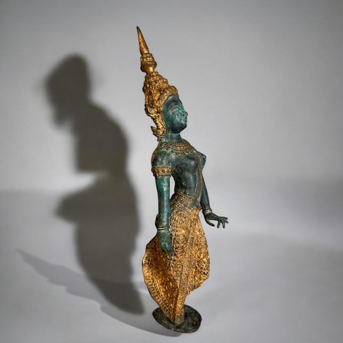 35 - A Thai Bronze Figure 'Teppanom' figure.'The Sacred Angel or the Tomb Protector'20th century.Height -... 