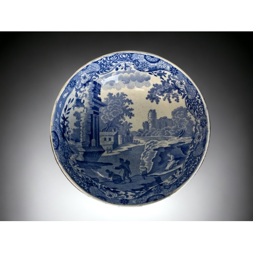 124 - A large collection of Georgian and later blue & white porcelain. Includes Pearlware plates, dish... 